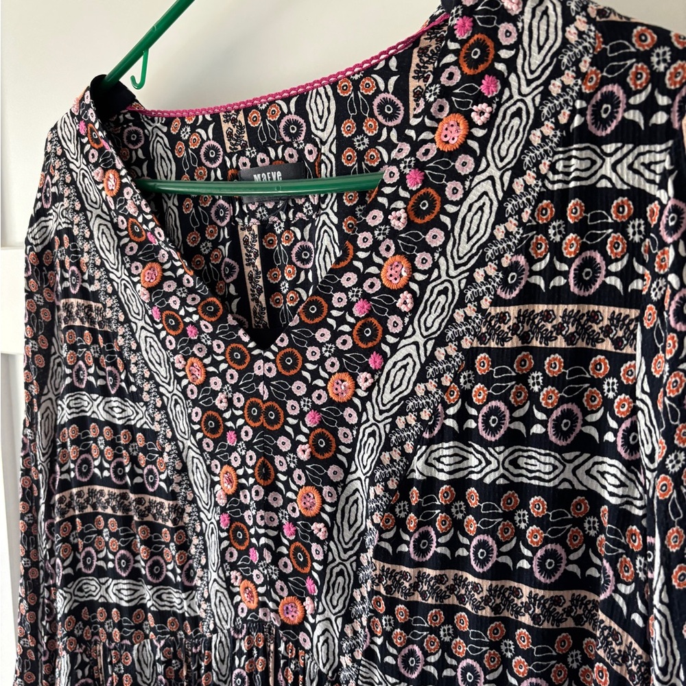 Maeve Naomi Embroidered Tunic Dress size XL VGUC - Picture 9 of 12